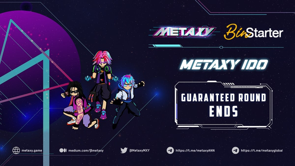 ogrtzventures's tweet photo. 🎉 Guaranteed Allocation and Gleam Phase officially ended!!! 🎉

👏👏 We're so surprised by your enthusiasm for Metaxy! Over 8,000,000 $MXY was sold in the first phase.

⏳ Ready to join the FCFS round: https://t.co/mNfIxPuv78 https://t.co/ldUeX3S6H3