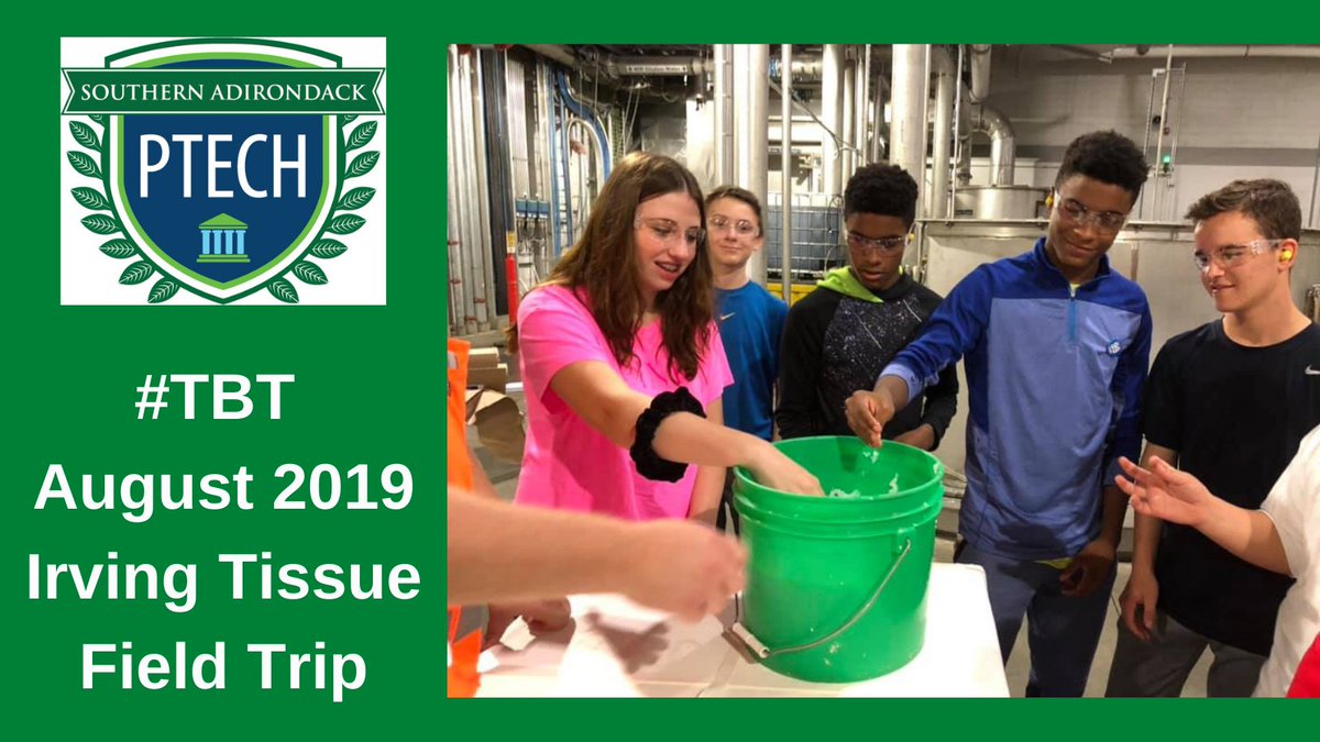 #TBT to August 2019, where #PTECH summer camp students saw amazing operations during a field trip to #IrvingTissue in #FortEdward, NY.

Attend a VIRTUAL PTECH INFO SESSION Feb 8 or 10 = wswheboces.org/apps/pages/PTE…

#manufacturing #stem #bocesproud #adkecca  #collegecredits