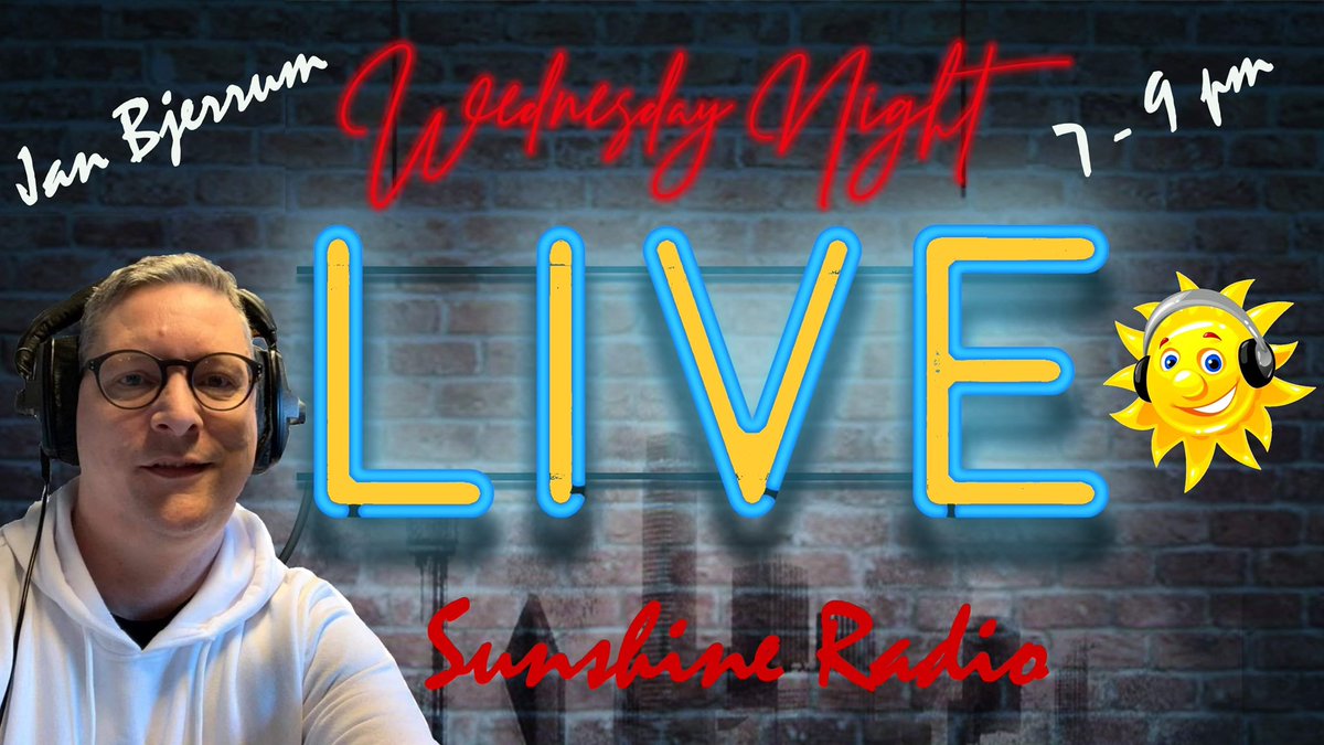 Janbjerrum's tweet image. On air right now on @SunshineRadio21 from 7pm to 9pm, please join the party 📻🎤🎧