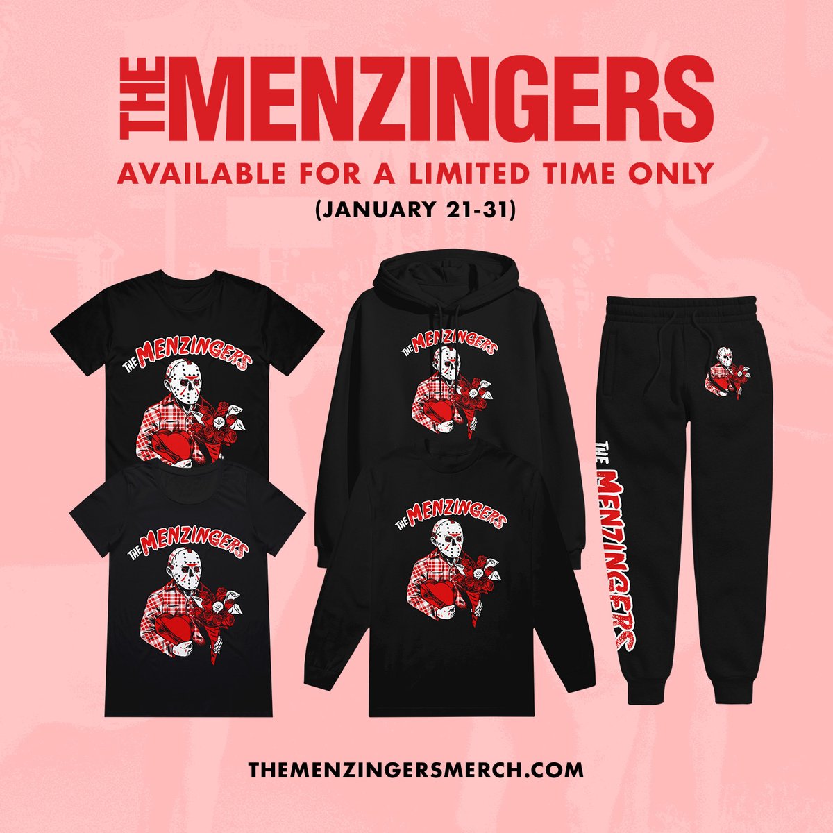 themenzingers's tweet photo. New Valentine's Day merch ♥️ Only available until January 31st. 
https://t.co/IZbmNkSiWc https://t.co/6UAn7kECO4