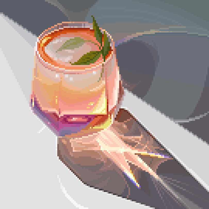 16pxl's tweet image. my pixel art study vs the reference ✨