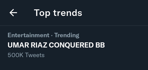 15Umarriaz's tweet photo. Congratulations #UmarArmy 500k tweets done keep going 1 Million loading speed up....

UMAR RIAZ CONQUERED BB

#UmarRiaz
@realumarriaz https://t.co/bUFEjX8emW