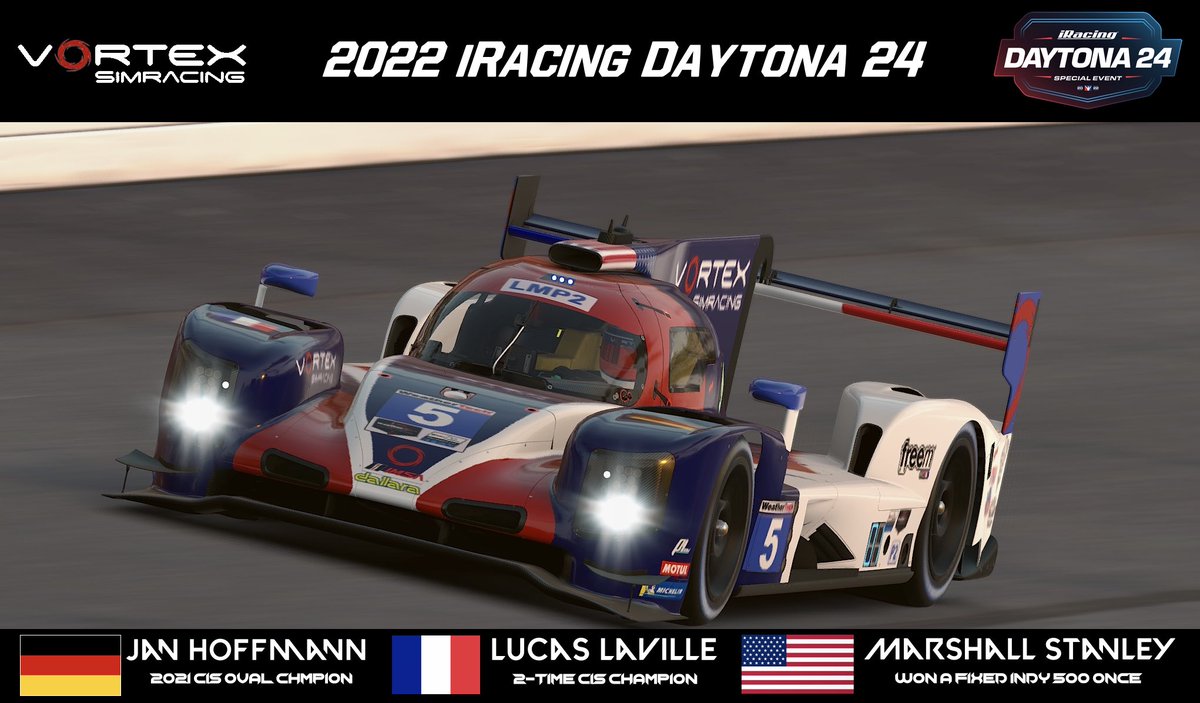 mixedbymartial's tweet image. Locked and loaded for @iRacing Daytona 24 

The three stooges reunited together for the first time since Sebring last year. Time to have some fun. 😤

@LavilleLucas @Fivecorr @VortexSimRacing @iRacingCIS @ERacingSCA @P1Sim_fr