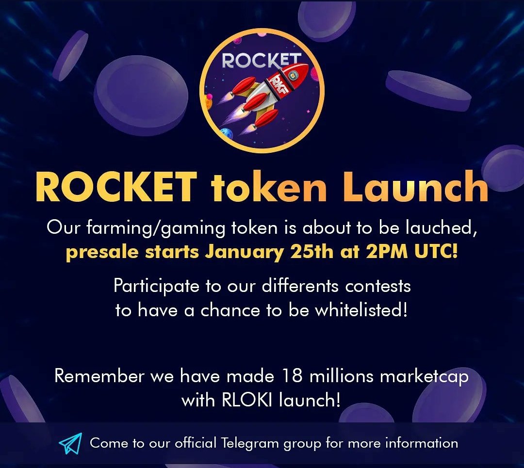 ELRONDGANG2's tweet photo. #RLOKIARMY 
#GoToTheMoon 🚀 
@FLOKIROCKETARMY 
@rlokirocket 
Entrez dans l'histoire !!! https://t.co/hCz6eXiVCC