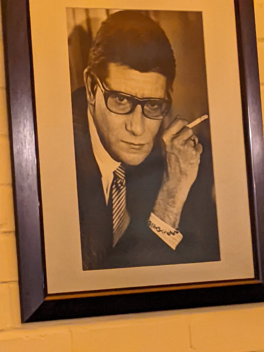 Excellent beers in The One Bull.....but who is this?????YSL? Pierre Cardin?????