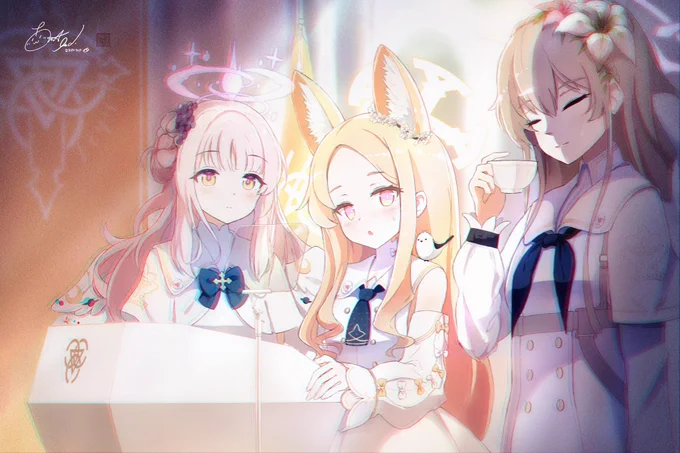 ティーパーティー三銃士 #ブルアカ 