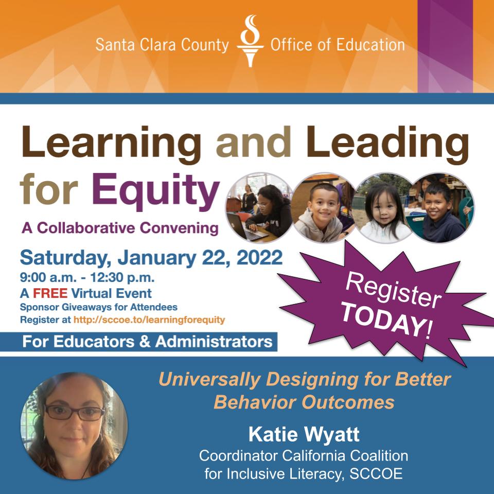Join as Wyatt helps us make connections between #UDL and #PBIS to create more inclusive classrooms. Check out full sched 🔗➡️ bit.ly/ll4esched We're so excited for this session! #WeAreSCCOE #k12 #Education #equity