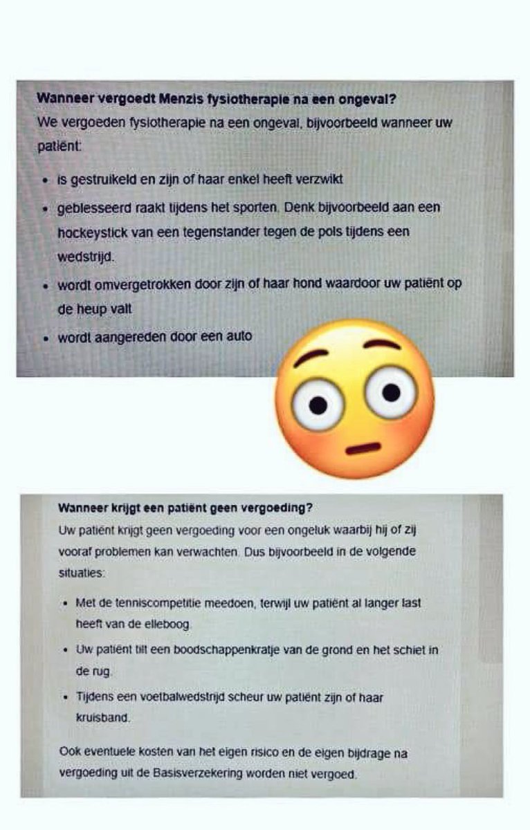 EricMartin66's tweet photo. @Menzis is de weg kwijt. Uit welk geneeskundekookboek komt dit recept. “Hoe beperk ik DTF”. Zinvolle zorg is uiteraard prima maar geef bij twijfel het advies naar de huisarts te gaan. Laat hen samen in de context vd patiënt bepalen of fysiotherapie een zinvolle behandeling is. https://t.co/pzztHtXKML
