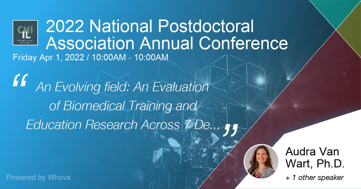 Brown University Postdoc Affairs (@postdocsatbrown) on Twitter photo Brown's Director of University Postdoc Affairs <a href="/avanwart1/">Audra Van Wart</a> will be presenting with colleagues at the upcoming #NPA2022AC on "A Framework for Promoting Supportive and Inclusive Training Environments" and "An Evaluation of Biomedical Training and Education Research Across 7 Decades" Brown's Director of University Postdoc Affairs <a href="/avanwart1/">Audra Van Wart</a> will be presenting with colleagues at the upcoming #NPA2022AC on "A Framework for Promoting Supportive and Inclusive Training Environments" and "An Evaluation of Biomedical Training and Education Research Across 7 Decades"