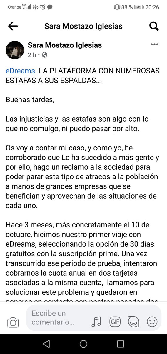 SaraMostazo's tweet photo. Por favor, ruego difusión para parar esto.
https://t.co/U5vPv2r1ii
#Nomásestafas @eDreams 
 #sinvergüenzas https://t.co/BSRWrQkQzB