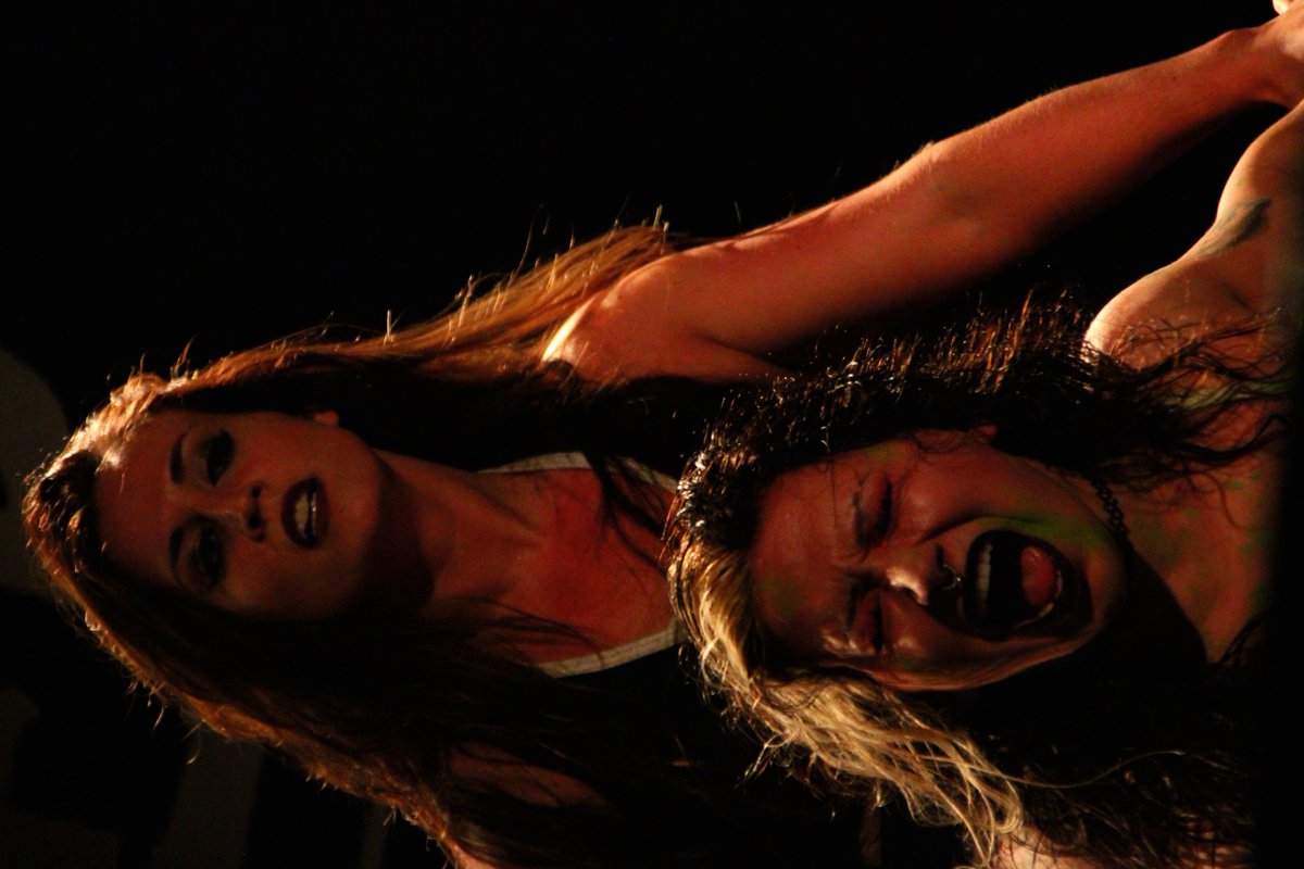 MsChelleBelle83's tweet photo. Women's Match at #AIWEther @aiwrestling @TheKtArquette vs @MeganMeyers31 https://t.co/FCjciwGUMi