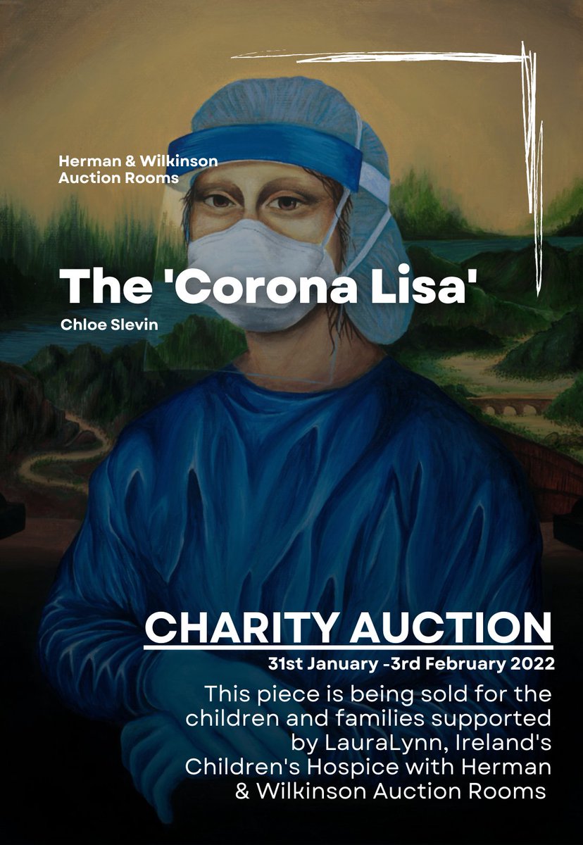 I’m delighted to be auctioning my third painting for <a href="/LauraLynnHouse/">LauraLynn, Ireland's Children's Hospice</a>, Ireland’s Children’s Hospice

My last piece for @BUMBLEance sold for €520 so I’m very excited about this one!

Herman &amp; Wilkinson - Fine Art and Decorative Interiors Auction, 31Jan-3Feb
auctions.hermanwilkinson.ie