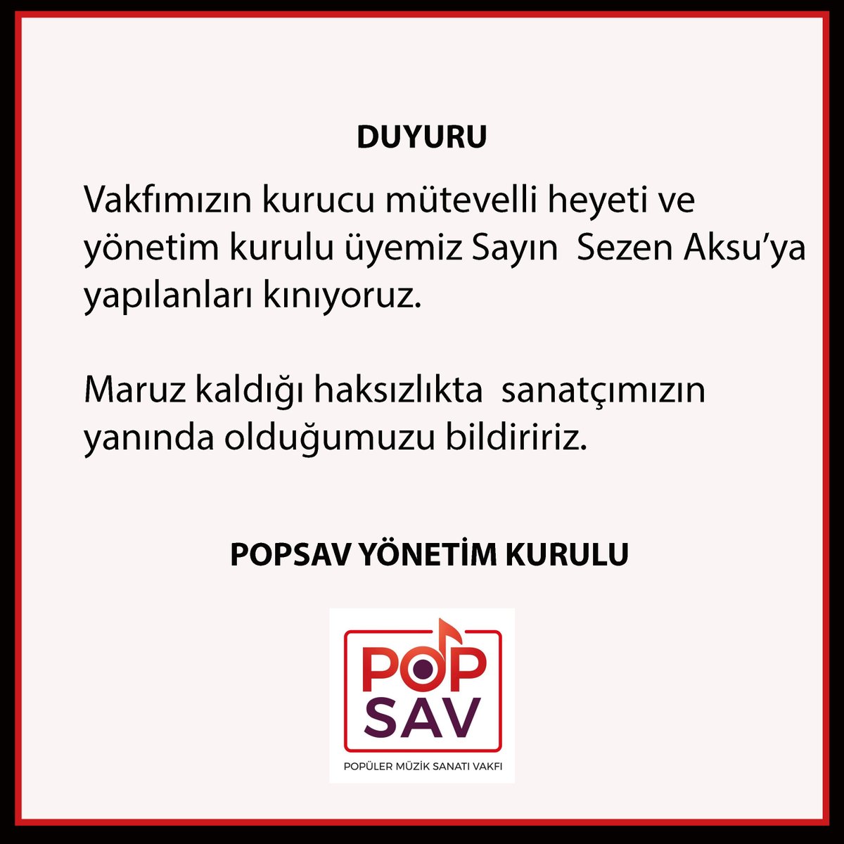 popsav_tr's tweet photo. POPSAV Duyuru
#sezenaksu https://t.co/LZTpot7vXN