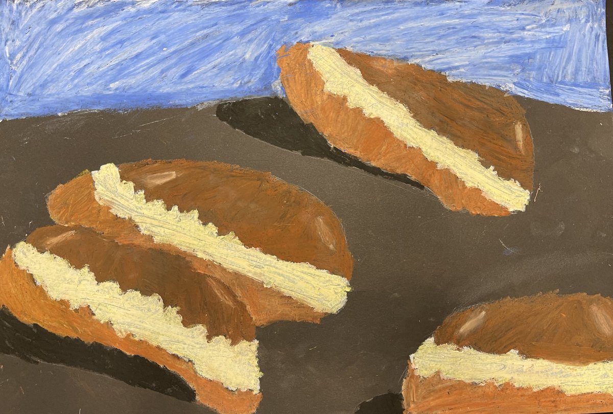 ms_scoca's tweet photo. Dessert Oil Pastel Drawings! 🤩🧁🍧 https://t.co/kjrlvKwFJD