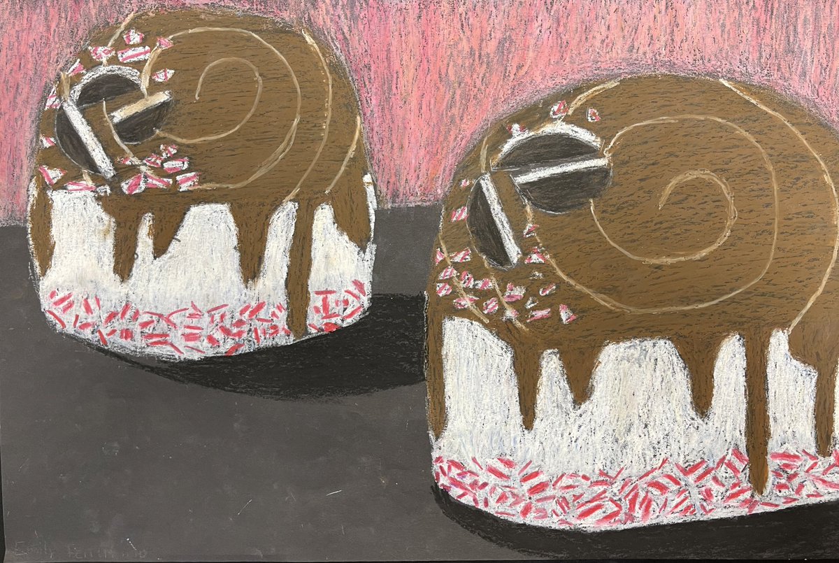 ms_scoca's tweet photo. Dessert Oil Pastel Drawings! 🤩🧁🍧 https://t.co/kjrlvKwFJD