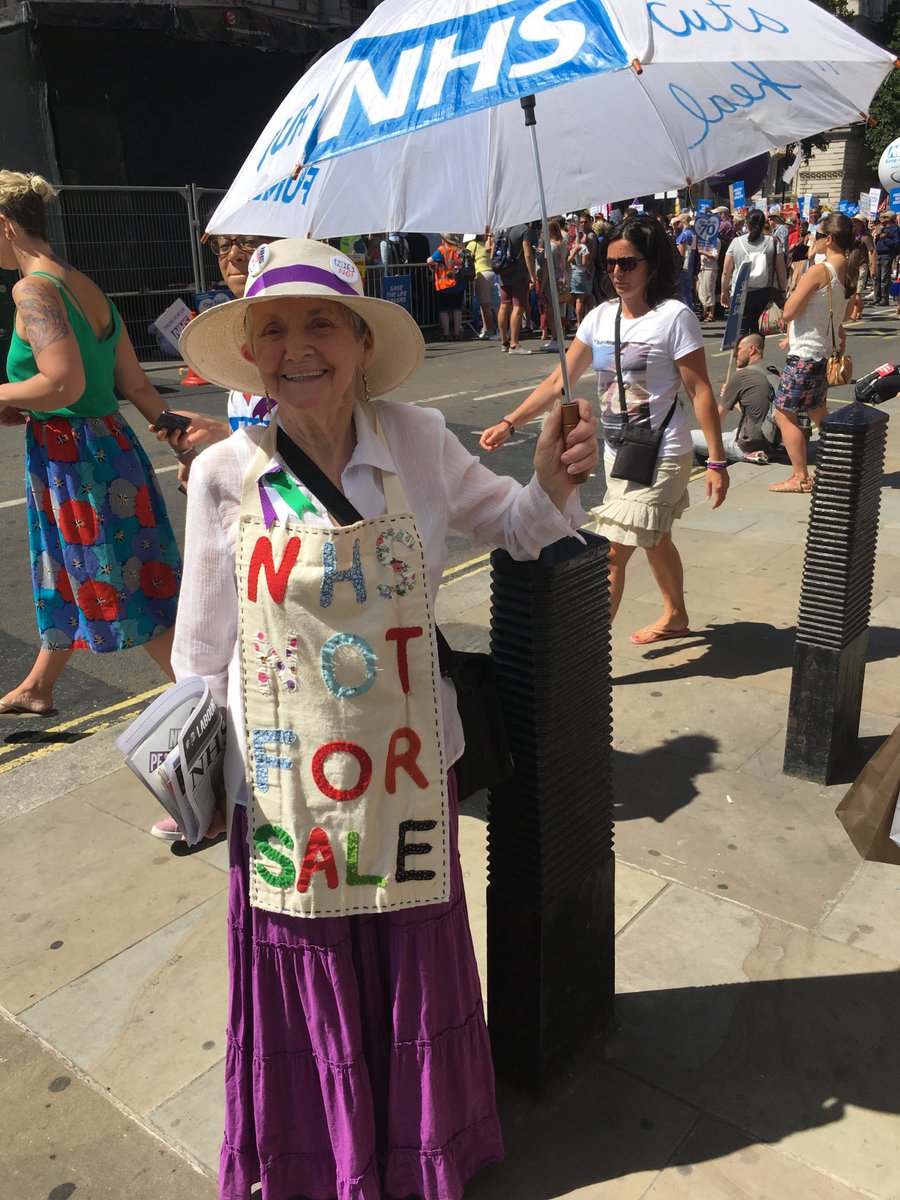 You don’t NEED a home made apron if you hit the streets for the #NHS but it helps #SOSNHS