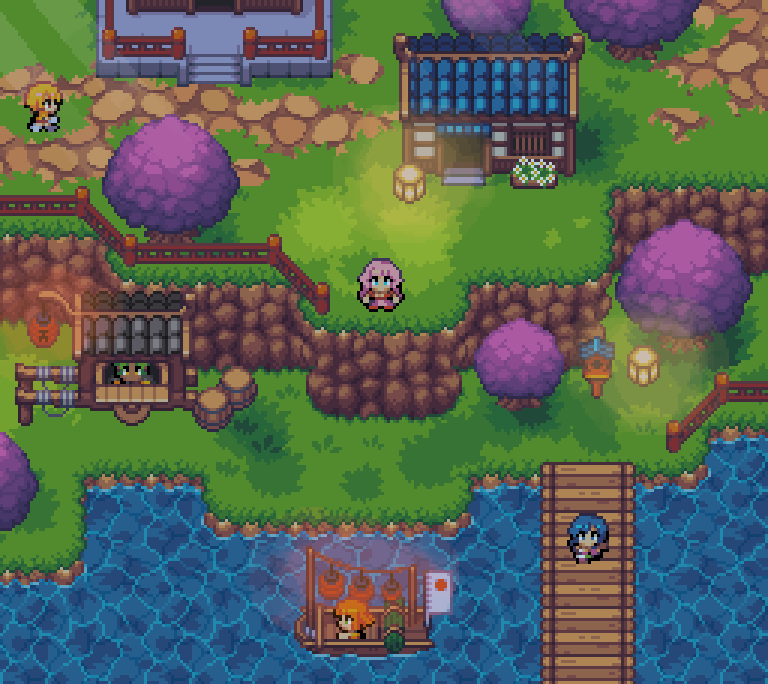 Testing those assets... At night 🌛 !

#pixelart | #gamedev