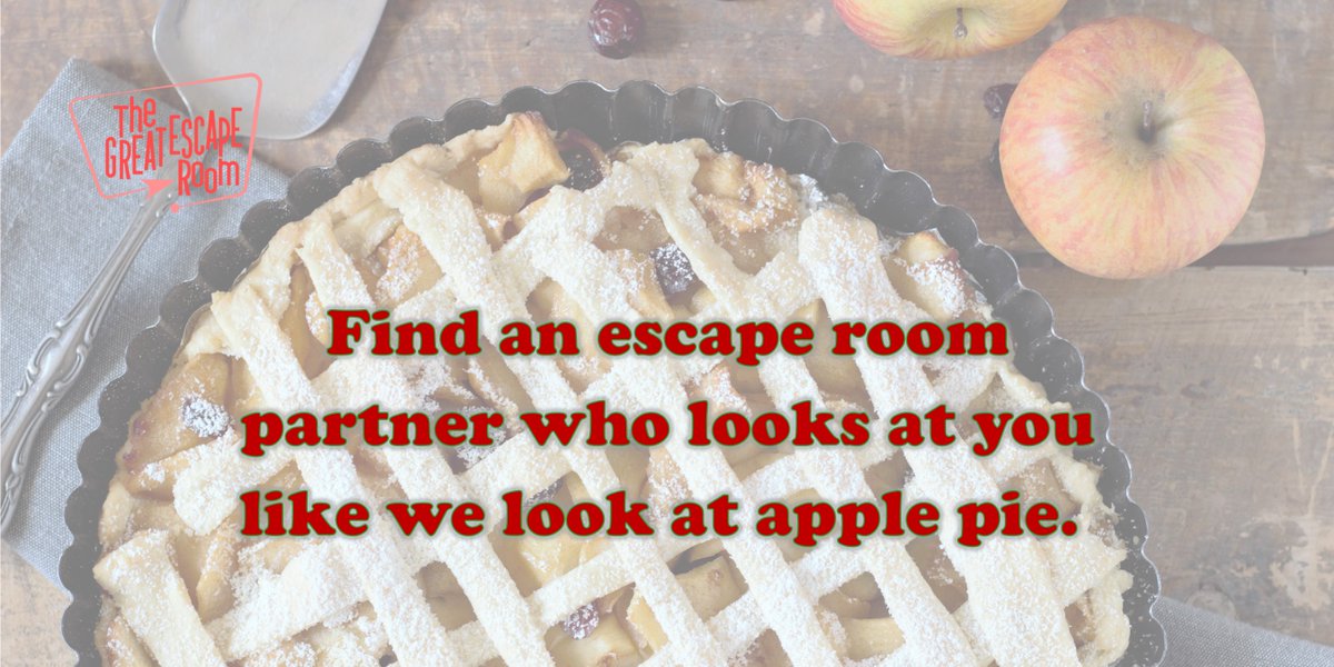 tgerpf's tweet photo. What's better than apple pie? An escape experience with friends! Book one today!

#tgerpf #escaperoom #pigeonforge #thingstodoinpigeonforge #gatlinburg #escapegame #pie https://t.co/TIrbswp6ky