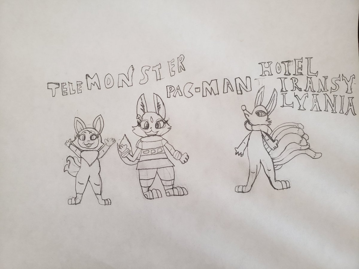 EndangeredExpie's tweet photo. Drew these 3 today. #Telemonster #PacMan #HotelTransylvania #drawing #sketch https://t.co/bRx6dyZWoZ