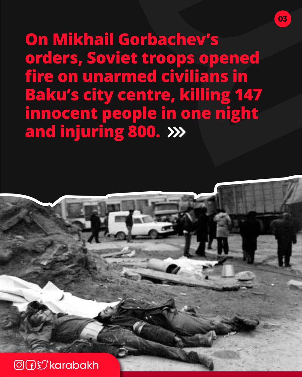 QarabaghAZE's tweet photo. #Baku. Early 1990s. Thousands of peaceful protesters demand justice &amp; a resolution to the growing conflict in #Karabakh. #Moscow ’s subsequent “stabilization” of the situation with violent, deadly attacks against the civilian population.

#BlackJanuary. #WeRemember. https://t.co/BppUZYU3Kt