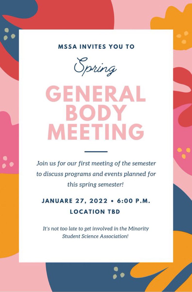 ugaMSSA's tweet image. It’s never too late to get involved — join the Minority Student Science Association this Spring! 🌿🌷Come to our first program of the semester to get more info on what resources MSSA offers on interning, shadowing, volunteering, and research opportunities. See you all there! 🐛