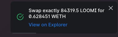 degeniuslol's tweet photo. My Play 2 Earn Experience:
1) Bought 10 @CBCreepz 
2) Staked 10 
3) Earned 110,000 $LOOMI
4) PAID 25% "OVERLORD" bribe
5) Swapped 84,319.5 LOOMI to ERC-20
*$1 USDT = 40 LOOMI (at the time)
6) Swapped ERC-20 to Wrapped ETH
*84,319.5 = 0.632441 WETH
$1,979.29 at the time. 
DYOR NFA https://t.co/zEkpynDKEN