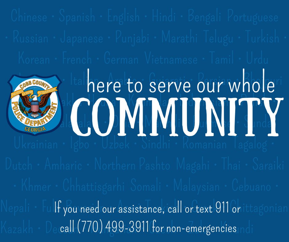Cobb County Police Department on Twitter "The Cobb County Police