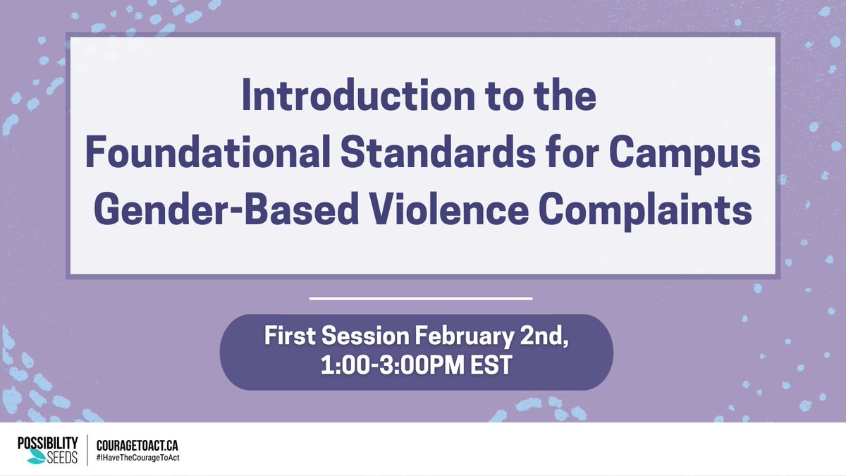 possibilityseed's tweet photo. The first offering of this training is only 2 weeks away! Our Reporting, Investigation &amp; Adjudication Working Group will introduce and review the three foundational  standards for complaints processes. Info and registration here: https://t.co/PCXzDeyqqm https://t.co/QzjJMt3jrC