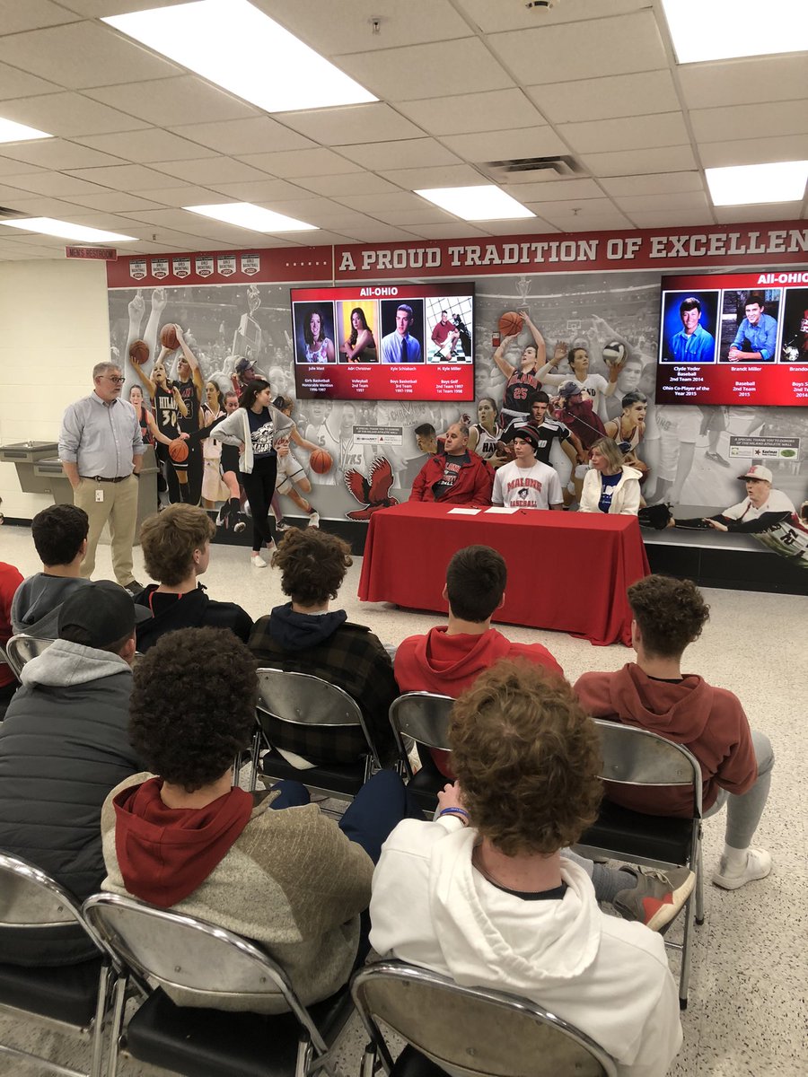 Congratulations to Hiland Senior Jeff Todarro on signing his NLI to play college Baseball at Malone University! ⚾️

#GoHawks 🦅