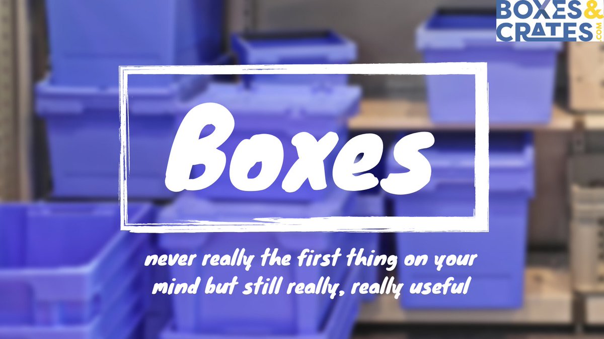 Hi #MidlandsHour, we might not be the first thing that you think of but when you need a box then you know where to find us - boxesandcrates.com
