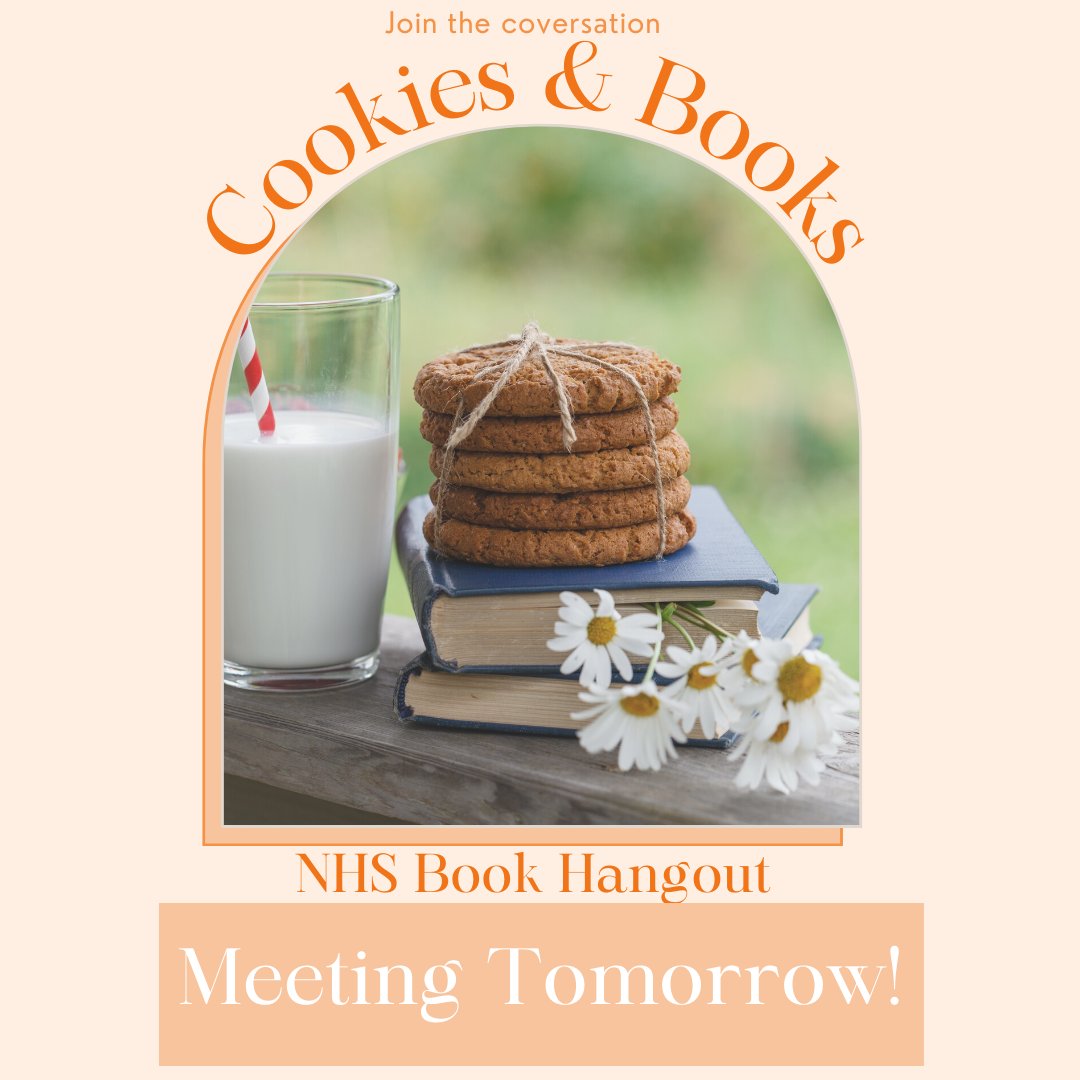 Join us for bookclub tomorrow during both lunches!