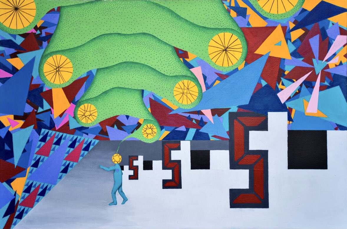 clay_devlin's tweet image. Only Way Out Is Through
24”x36” canvas in acrylic