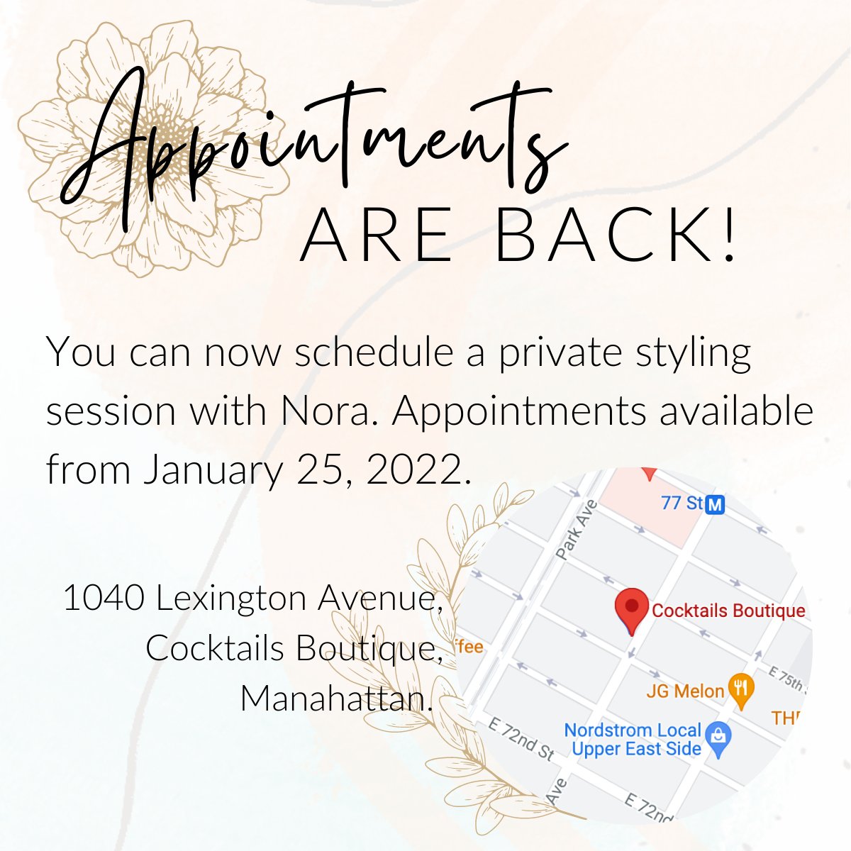 NoraGardnerInfo's tweet photo. We've reopened our styling appointments with Nora! If you are in the NYC area make sure to stop by. See you soon!

Book your appointment here: https://t.co/zdjDFuzomy https://t.co/X61yRKBQD9