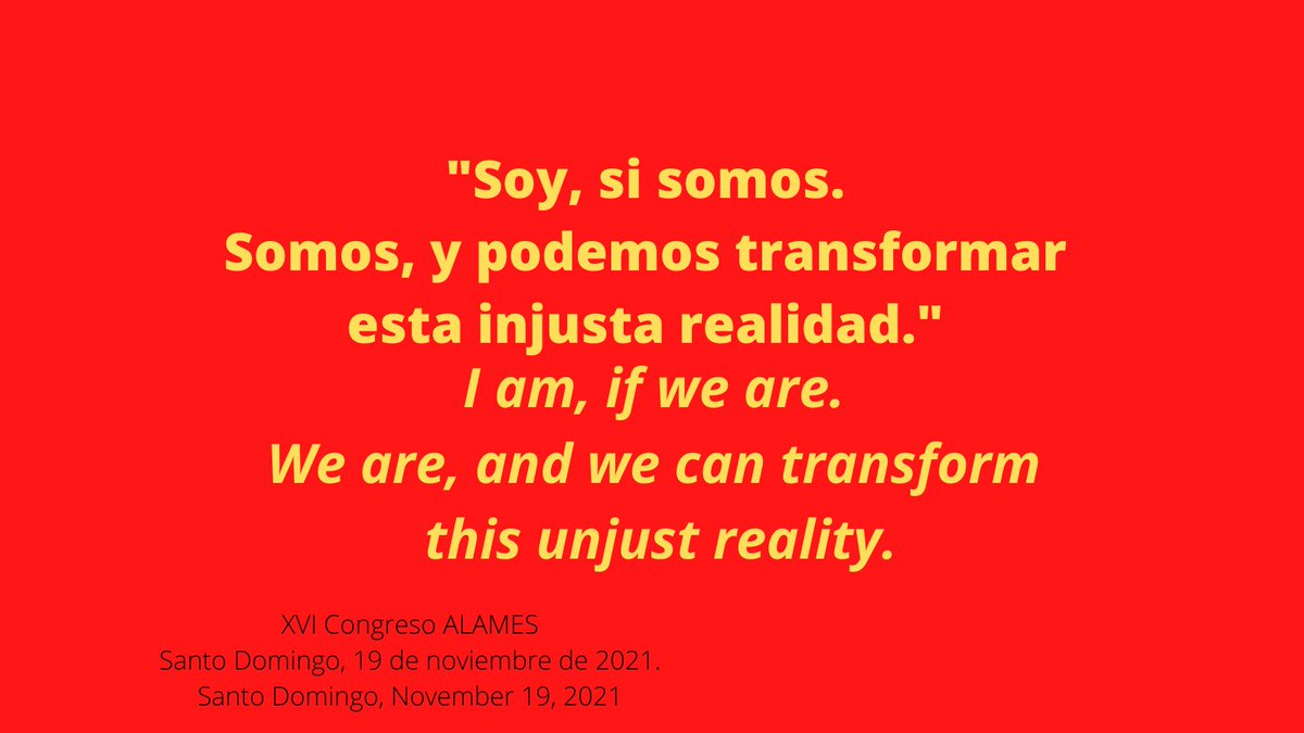 j_bloyd's tweet photo. Soy, si somos.
XVI Congreso #ALAMES
Santo Domingo Nov 19, 2021
@UniversidadUASD https://t.co/nzYWuaaNOv