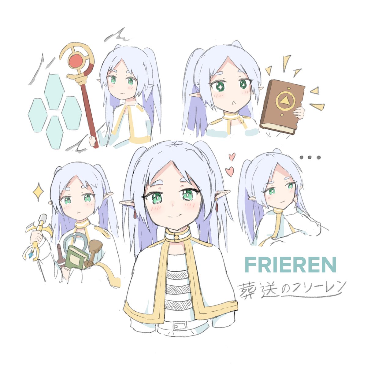 sketch practice with Frieren from sousou no frieren
#葬送のフリーレン