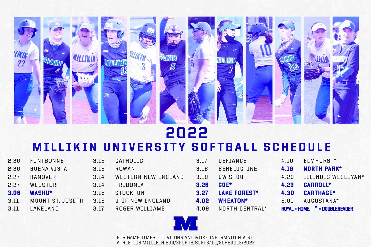 millikinsb's tweet photo. Regular season schedule is set!
Mark ‘em! 🗓 https://t.co/4Ci0tUAOKA