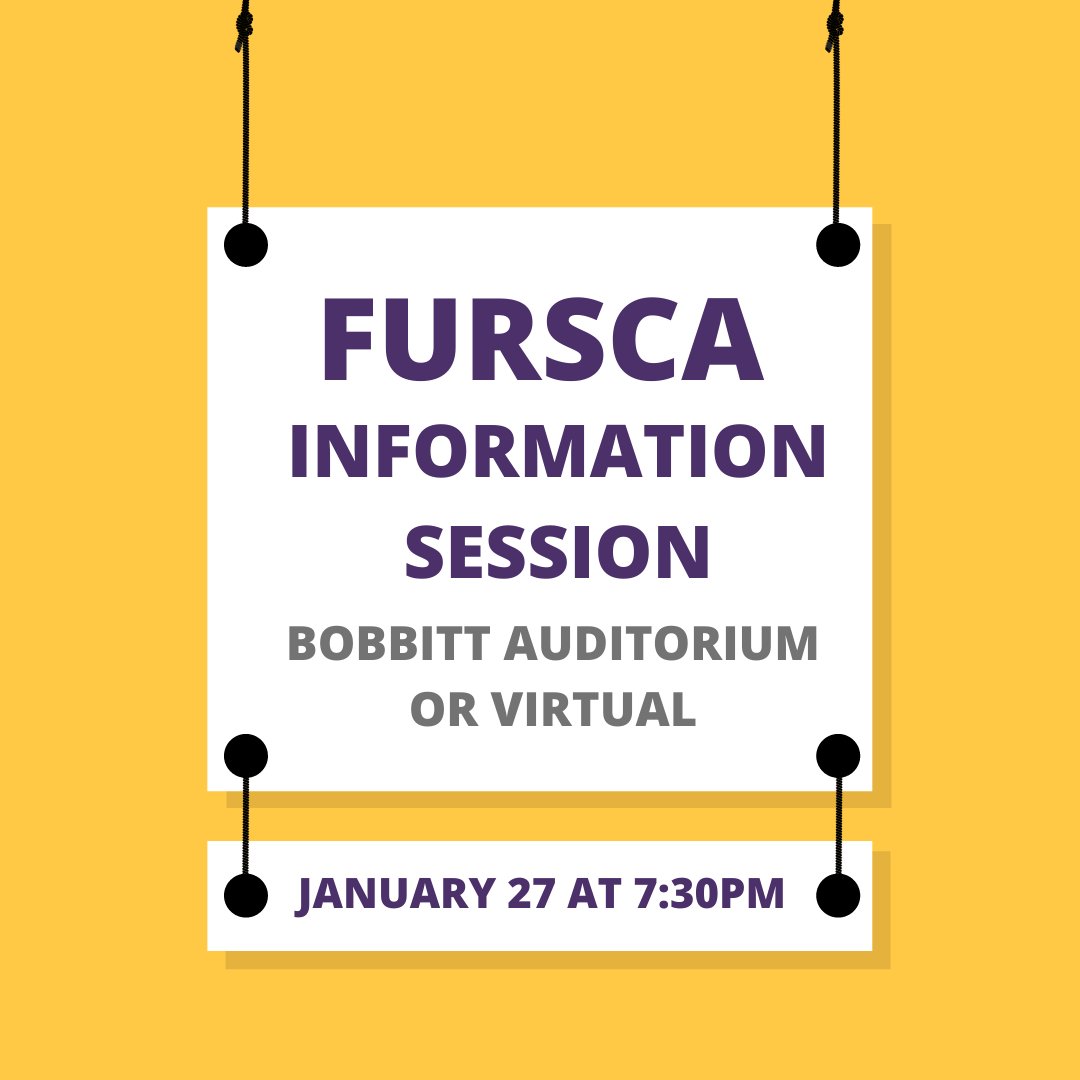 AlbionFURSCA's tweet photo. Have questions about summer FURSCA proposals?! Want to know more about the proposal review process? Want to just know more about what happens during the summer FURSCA program?

Join us on January 27th at 7:30 PM! https://t.co/u2rbjaywwq