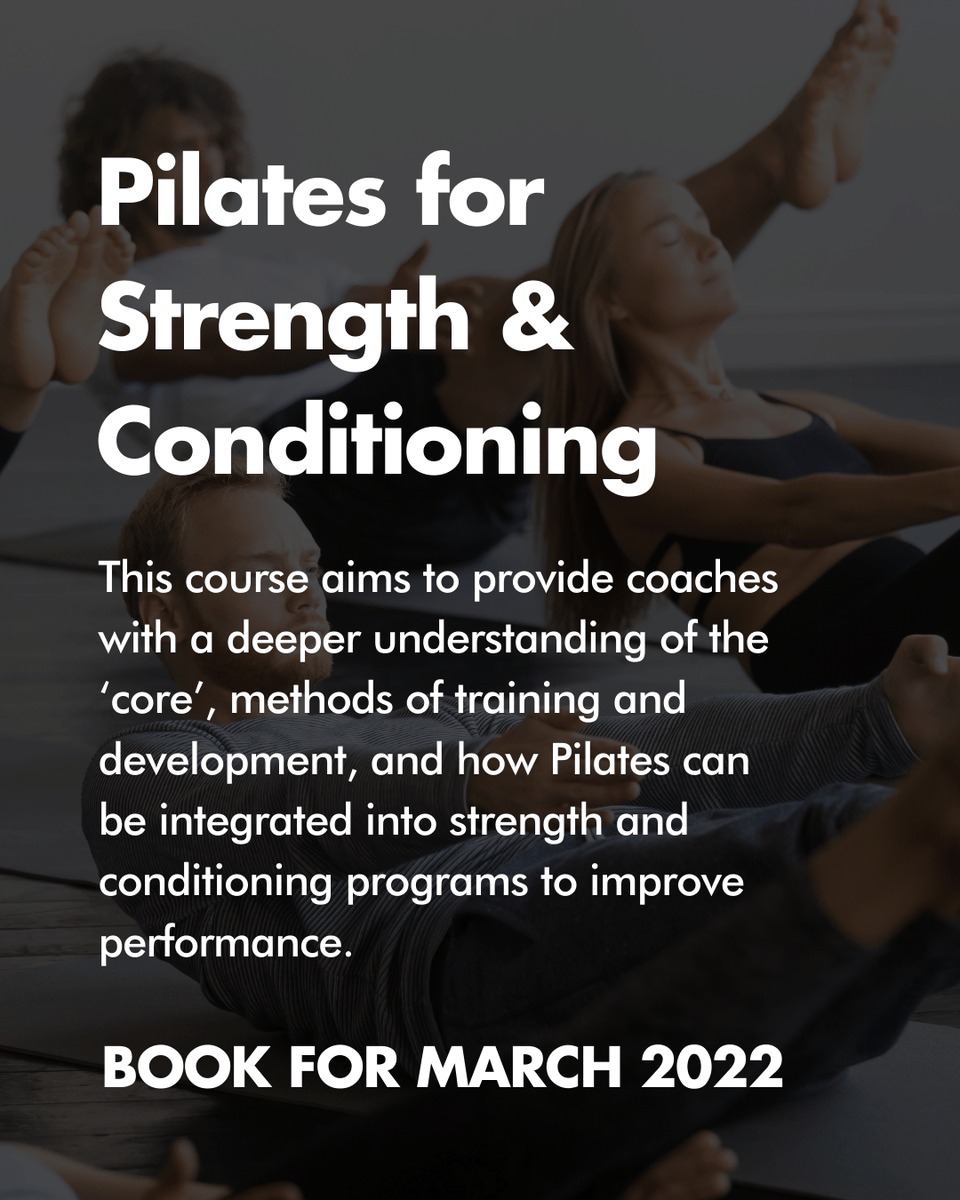 The ideal course for #personaltrainers and fitness coaches who want to test the water on incorporating #Pilates into their strength and conditioning sessions!

BOOK FOR MARCH 25th IN LONDON:
appihealthgroup.com/buy/strength-a…