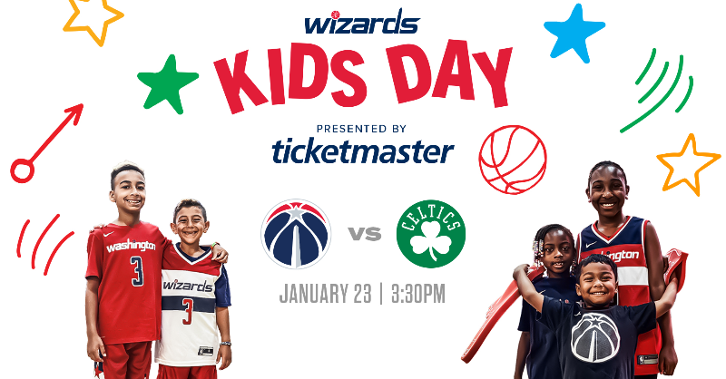 Washington Wizards on X: This Sunday at #WizMavs it's Kids Day
