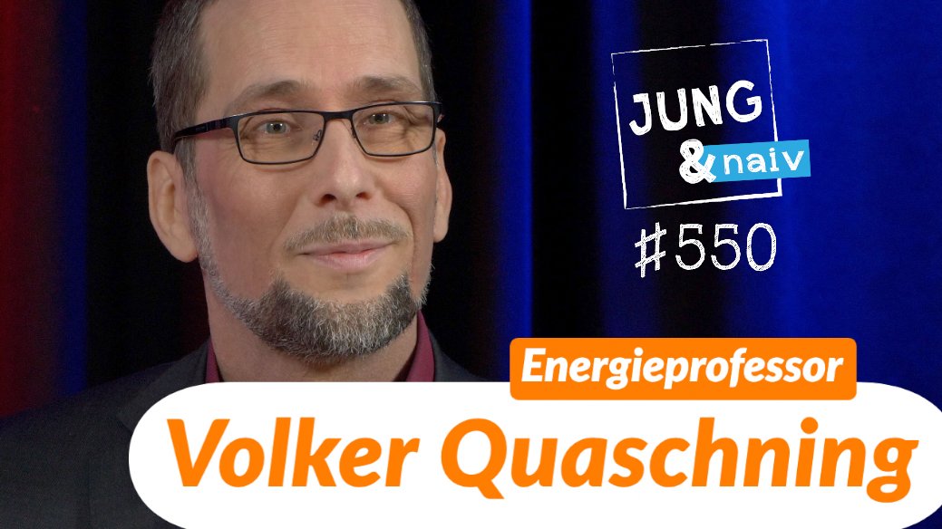 Neue, sehenswerte Folge: Energieprofessor <a href="/VQuaschning/">Volker Quaschning</a> über die notwendigen Maßnahmen beim Ausbau der erneuerbaren Energien wie Windkraft, Photovoltaik + eure Fragen youtu.be/EFUbDMjiR8Y (2:50h)