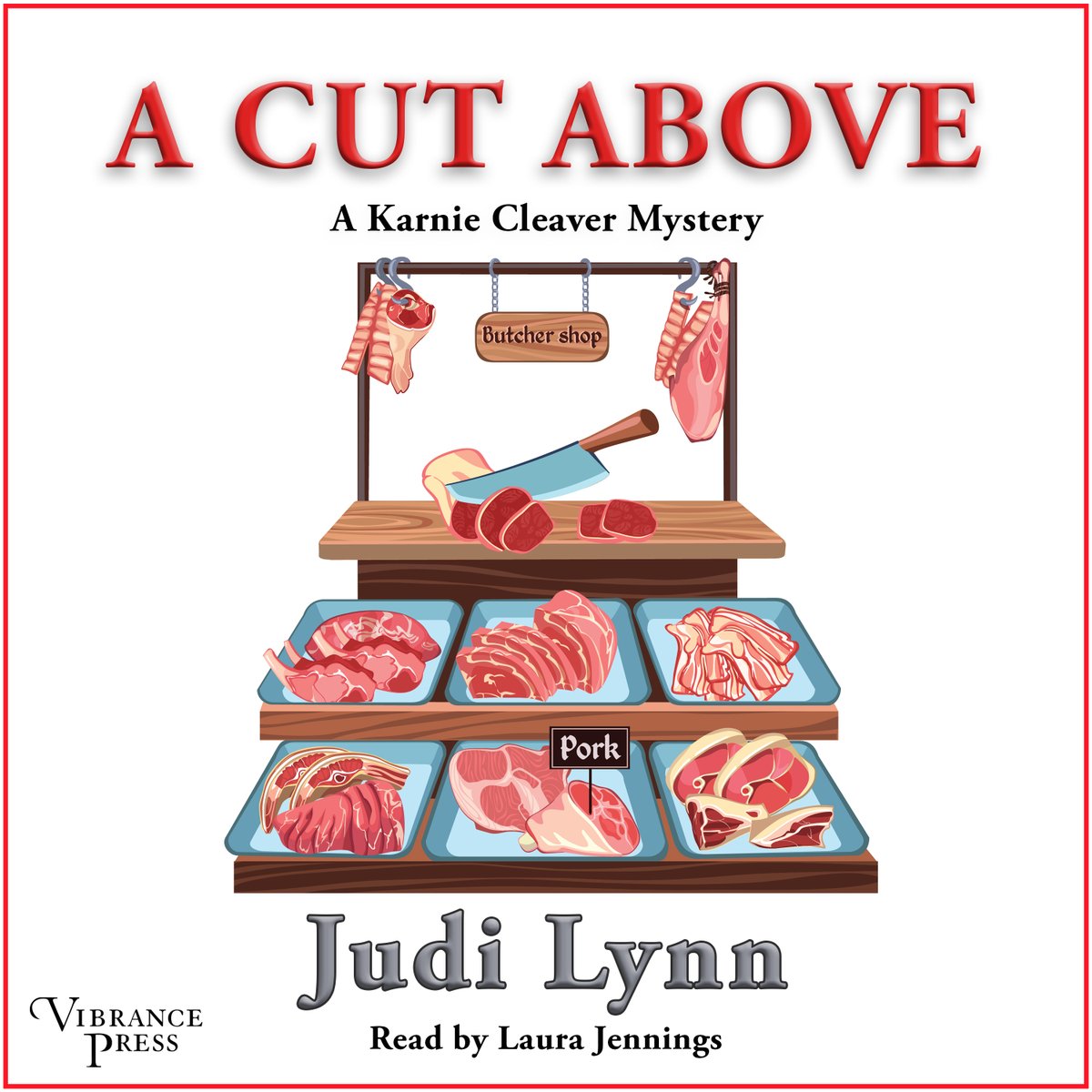 A new mystery series set in a family butcher shop. After the discovery of a body and a meat cleaver, Karnie is reminded of the mystery novels she loves so much

A CUT ABOVE, by USA Today bestseller <a href="/judypost/">Judi Lynn</a> , narrated by <a href="/ljaudiobooks/">Laura Jennings</a> 

Now in audio from Vibrance Press