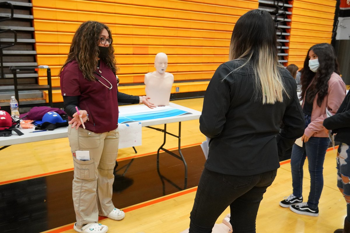 Happening now: Merced High is holding a CTE Course Fair to give students registering for next year a good idea of what they can expect to learn in each pathway #WeAreMUHSD