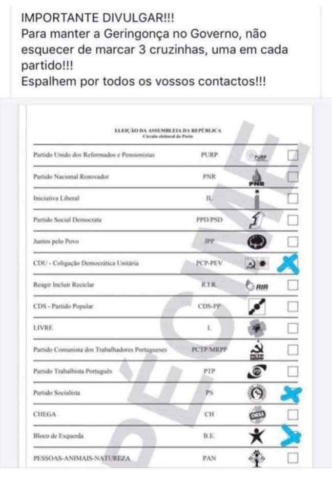 tomaspmenezes's tweet photo. Muito importante malta! Não se esqueçam de marcar nos 3 senão o voto não conta... https://t.co/s4GT1OERxY