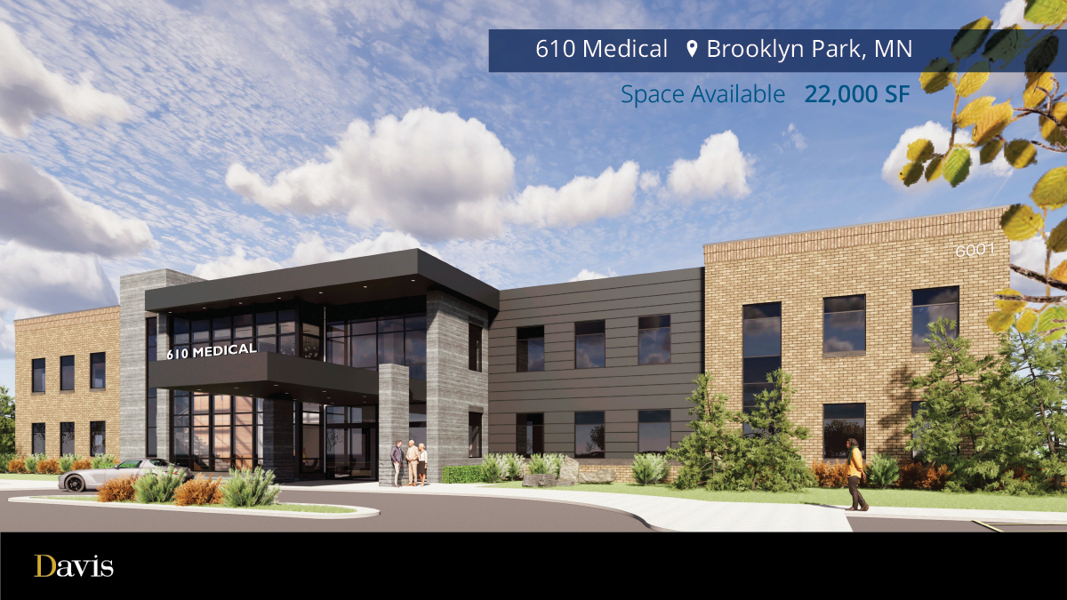 davishre's tweet photo. Medical Space for Lease
610 Medical
6001 96th Lane N  |  Brooklyn Park, MN 55445
Available 22,000 sq. ft.

https://t.co/20UbdOBi7U

#DavisDifference #haveanicedavis #broker #commercialrealestate #cre #forlease #healthcaredevelopment #hre #medicalbuilding #mob #leasing https://t.co/Ns4caoAF7t