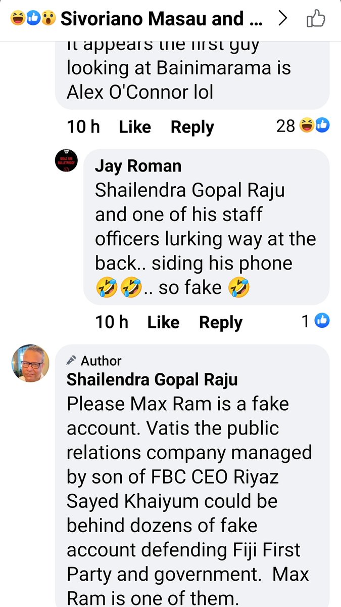 Fijitruth's tweet photo. When Fiji Ffp Regime PR Agent #VATIS | #Qorvis shoots itself in the foot. Fiji Peoples are getting quite good in figuring out
#FAKE v #TRUTH
of the matter📍 https://t.co/g2OdhkAlIU