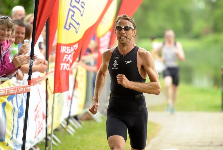 Happy birthday to 2009 F1 world champion Jenson Button.

Here he is in action at the 2012 TriAthy (yes, really) 