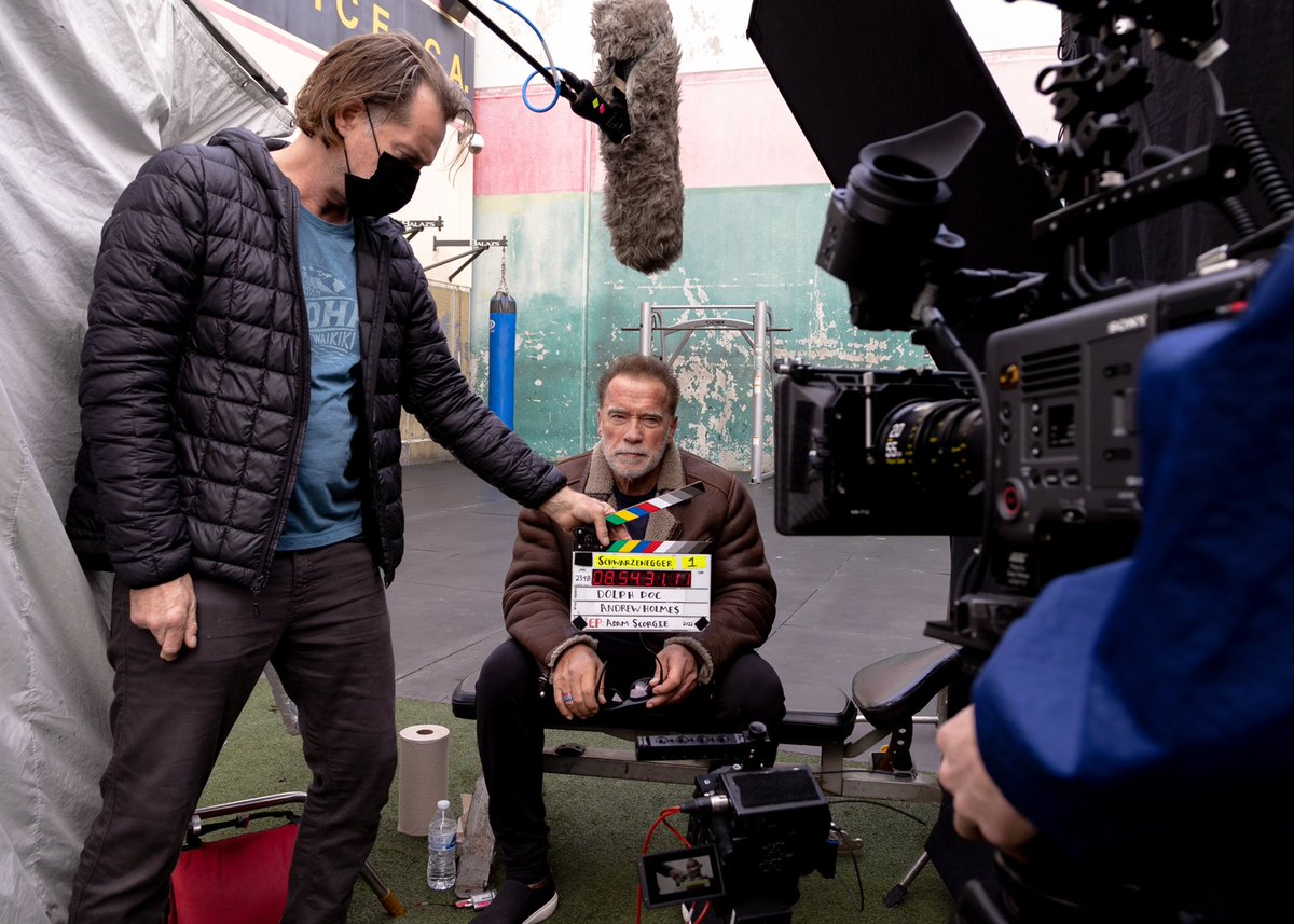AdamScoreG's tweet photo. Growing up in the 80s names like Swarzenegger, Stallone & Lundgren were a GIANT part of my childhood & big part of what inspired me to become a filmmaker. To be able to interview both Stallone & Arnold is truly a dream come true @ScoreGMedia
#DolphDoc #CreativeHustle https://t.co/o6BnooeyrH