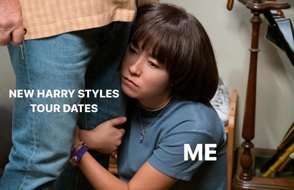 hulu's tweet photo. Emotionally, we are here with @Harry_Styles. https://t.co/AmPiJDtrnS