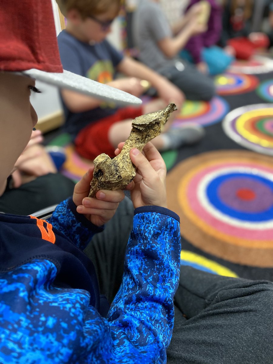 Purefoy2nd's tweet photo. Students loved learning about different methods of excavation with @HTHTscience!! It looks like we have some future paleontologists in our classes.🦕🔎 #FutureReady #FISD2 #WeAreOne https://t.co/jeNE03Wgco
