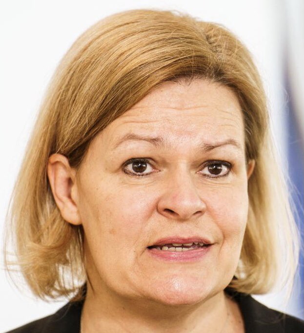 LowePrivater's tweet photo. Nancy Faeser ist eine linksextreme Deutschlandhasserin! #Ruecktritt https://t.co/wb9hr76RkJ